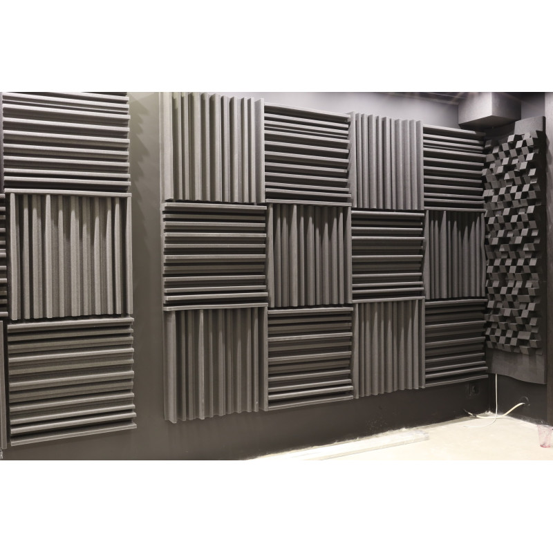 Ecosound Manhattan mini acoustic foam panel 30mm 50x50cm Graphite black