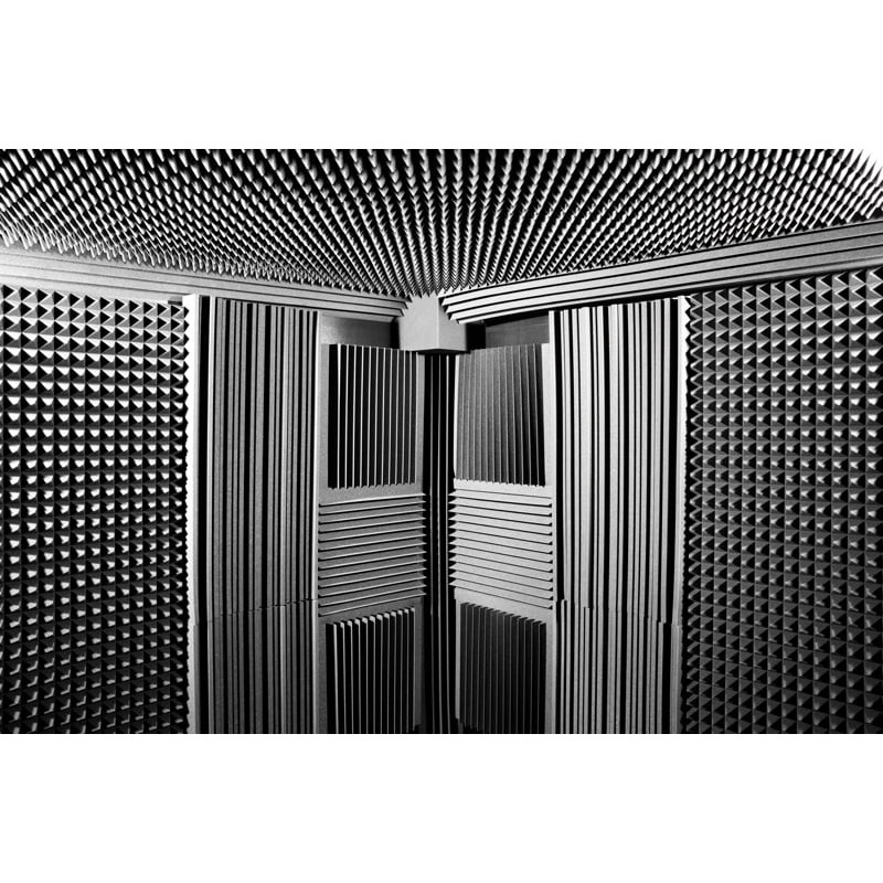 Acoustic foam panel Ecosound pyramid 90mm Mini, 0.5x0.5m black graphite