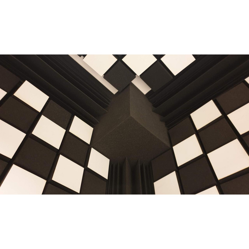 Bass trap Ecosound Сube corner 25x25x25 cm Graphite black