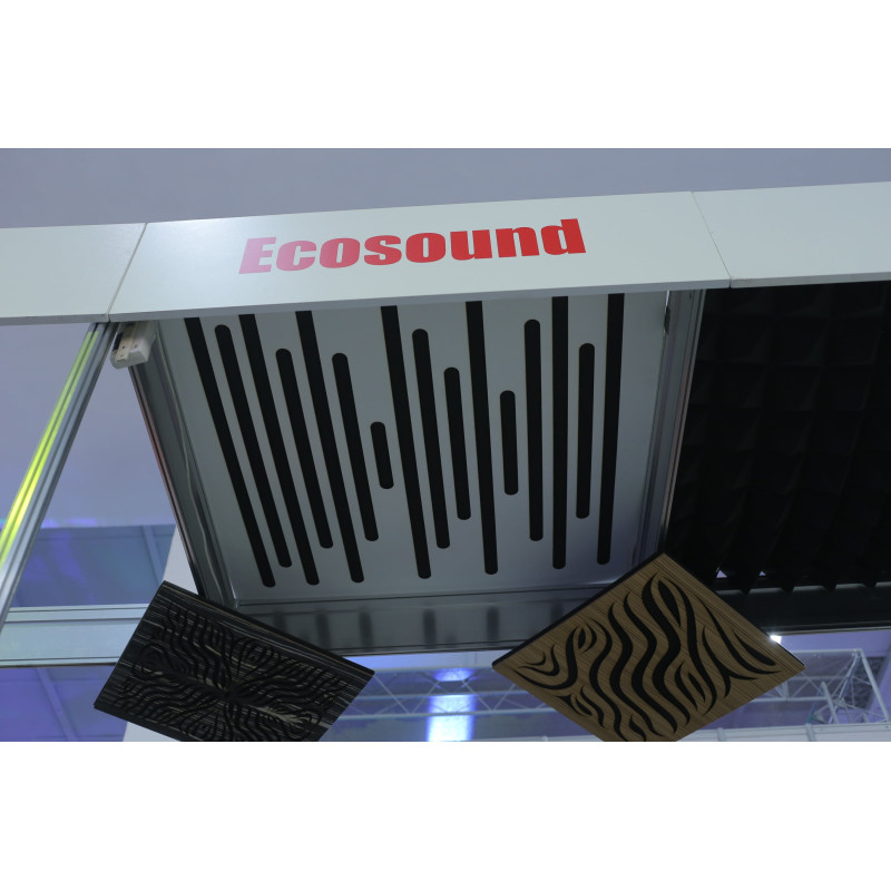 Acoustic panel Ecosound EcoWave cream 50x50 cm 53mm Light oak