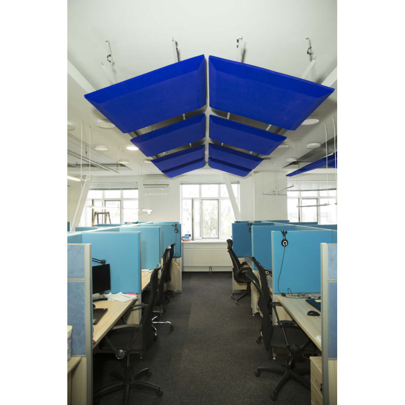 Ecosound Quadro Blue Suspended Sound Absorbing Panel 50mm 1x1m 