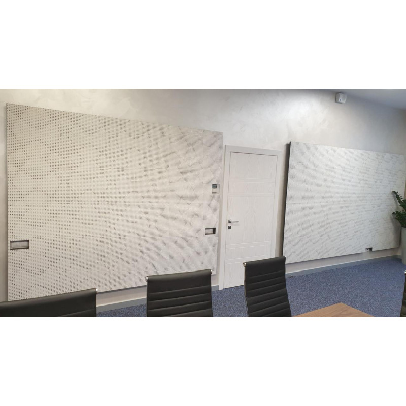 Acoustic panel Ecosound Rhombus white 50x50 cm 53mm 