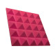 Acoustic foam panel Ecosound Pyramid Gain Rose 50 mm 45x45cm color pink