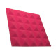 Acoustic foam panel Ecosound Pyramid Gain Rose 30 mm 45x45cm color pink