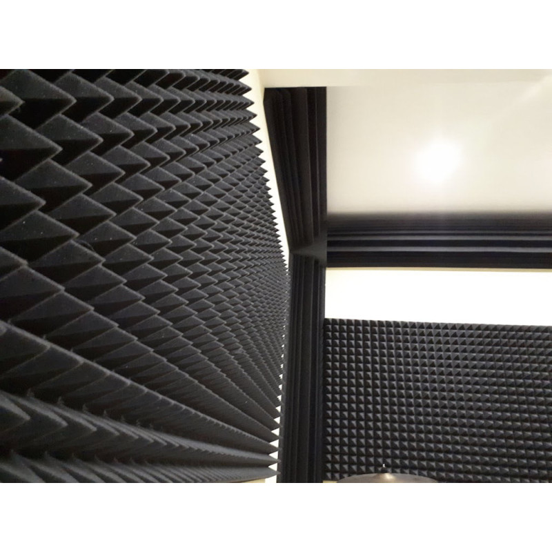 Acoustic foam panel Ecosound pyramid Pyramid Velvet Blue 250x250x25mm 