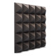 Acoustic foam panel Ecosound pyramid Pyramid Velvet Black 250x250x25mm 