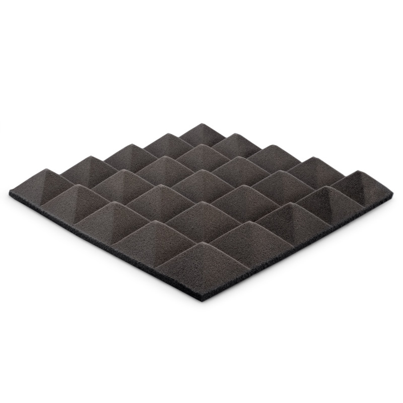 Acoustic foam panel Ecosound pyramid Pyramid Velvet Black 250x250x25mm 