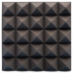 Acoustic foam panel Ecosound pyramid Pyramid Velvet Black 250x250x25mm 