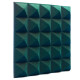 Acoustic foam panel Ecosound pyramid Pyramid Velvet Dark green 250x250x25mm 