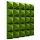 Acoustic foam panel Ecosound pyramid Pyramid Velvet Green 250x250x25mm 