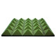 Acoustic foam panel Ecosound pyramid Pyramid Velvet Green 250x250x25mm 