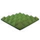 Acoustic foam panel Ecosound pyramid Pyramid Velvet Green 250x250x25mm 
