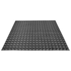 Acoustic foam Ecosound pyramid 20mm 1mx1m Color black graphite