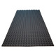 Acoustic foam Ecosound pyramid 30mm 2mx1m Color black graphite