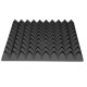 Acoustic foam panel Ecosound pyramid 50mm Mini, 0.5x0.5m black graphite
