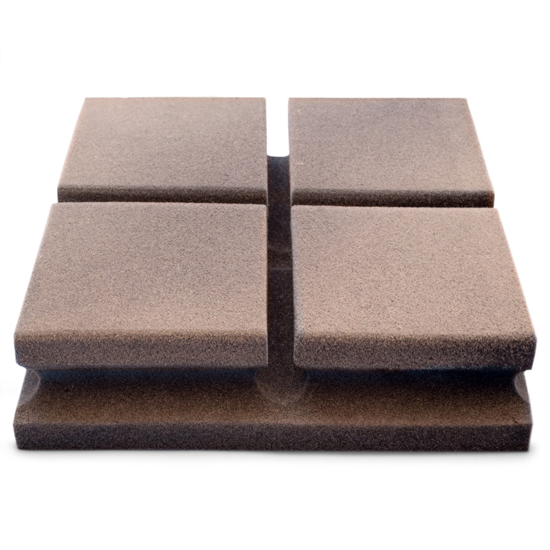 Acoustic panel Ecosound Tetras Velvet Gray 200x200x50mm color grey