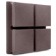 Acoustic panel Ecosound Tetras Velvet Gray 200x200x50mm color grey