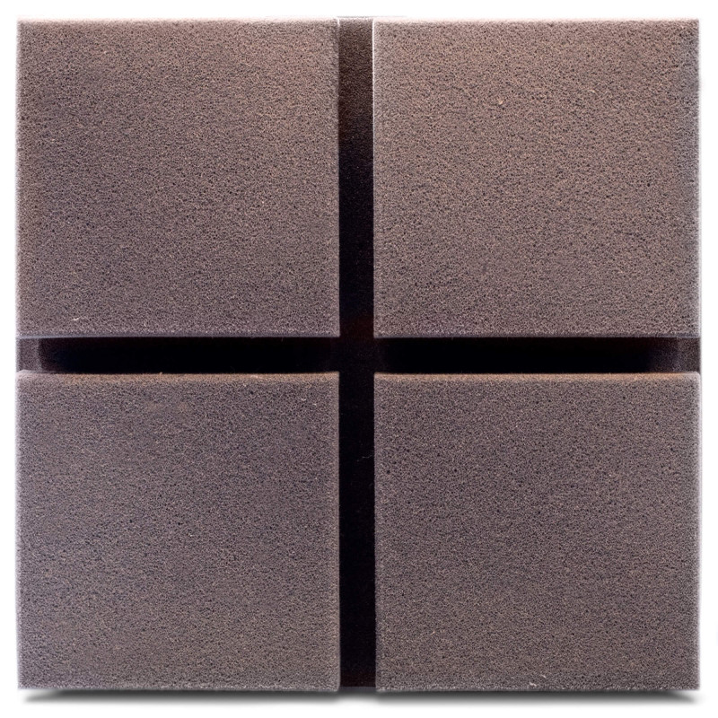 Acoustic panel Ecosound Tetras Velvet Gray 200x200x50mm color grey