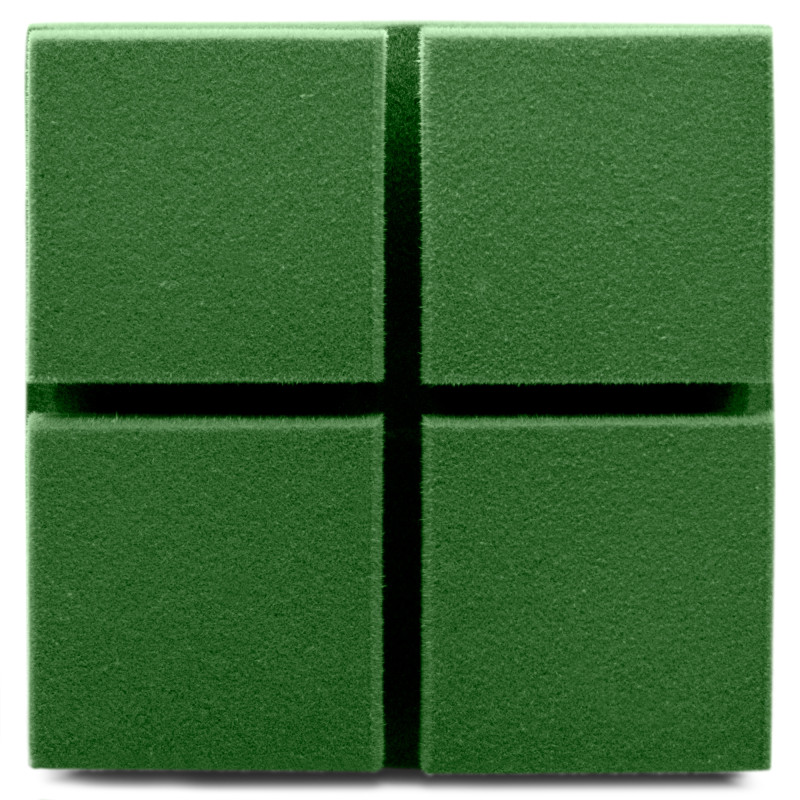 Acoustic panel Ecosound Tetras Velvet Pistasho 200x200x50mm color green