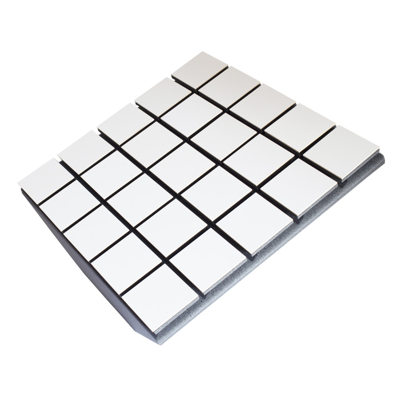 Bass trap TETRAS WOOD WHITE 500x500x180 mm