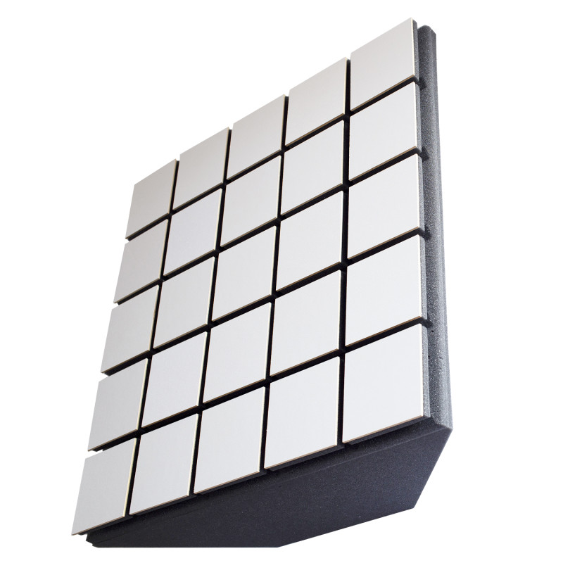 Bass trap TETRAS WOOD WHITE 500x500x180 mm