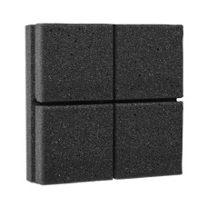 Ecosound Tetras Black fireproof acoustic foam panel 20x20cm , 30mm 