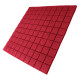 Ecosound Tetras Bordo non-combustible acoustic foam panel 50x50 cm, 30 mm, bordeaux color