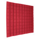 Ecosound Tetras Bordo non-combustible acoustic foam panel 50x50 cm, 30 mm, bordeaux color