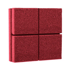 Ecosound Tetras Bordo non-combustible acoustic foam panel 20x20 cm, 30 mm, burgundy
