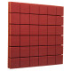 Ecosound Tetras Bordo non-combustible acoustic foam panel 30x30 cm, 30 mm, bordeaux color
