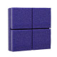 Ecosound Tetras Purple fireproof acoustic foam panel 20x20 cm, 30 mm,