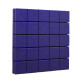 Panel made of non-combustible acoustic foam Ecosound Tetras Purple 50x50 cm, 30 mm,