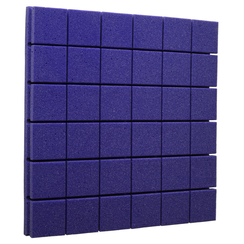 Ecosound Tetras Purple fireproof acoustic foam panel 20x20 cm, 30 mm,