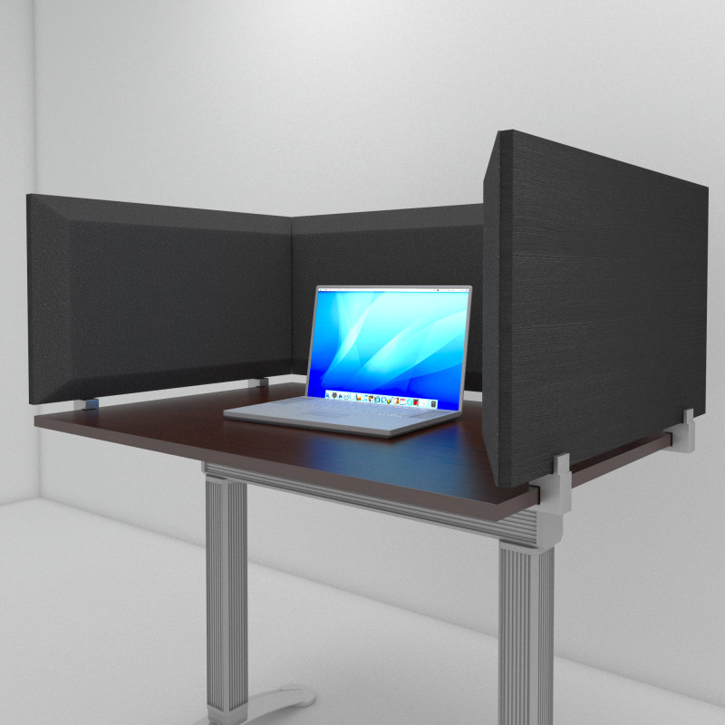Desktop acoustic screen for office desks and call centers Desktop Acoustic Screen Color U-Type