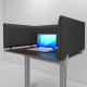 Desktop acoustic screen for office desks and call centers Desktop Acoustic Screen Color U-Type