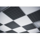 Acoustic plate for suspended ceiling systems Ecosound Tetras Strong 600x600x25mm grey