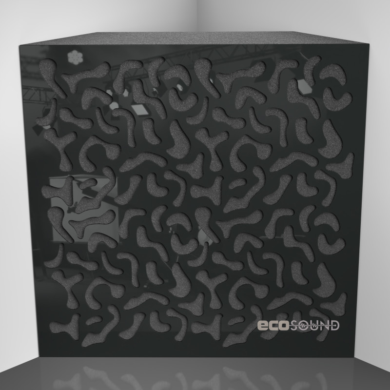 Bass trap Ecosound Boomerang Apple-Locarno 50 x 50 cm 100 mm brown