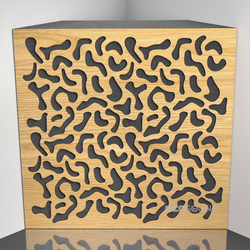 Bass trap Ecosound Boomerang Apple-Locarno 50 x 50 cm 100 mm brown