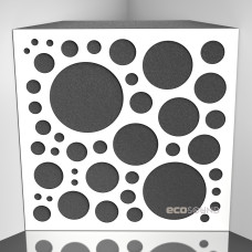 Bass trap Ecosound EcoBubble HDF-White 50 x 50 cm 100 mm white