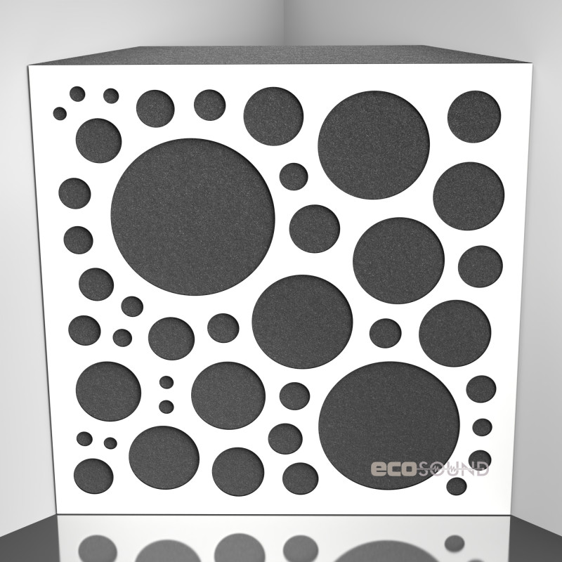 Bass trap Ecosound EcoBubble Apple-Locarno 50 x 50 cm 100 mm brown