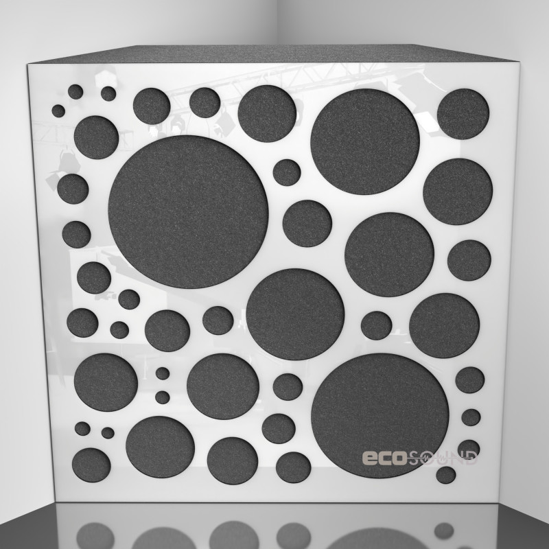 Bass trap Ecosound EcoBubble Apple-Locarno 50 x 50 cm 100 mm brown