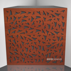 Bass trap Ecosound EcoFly Apple-Locarno 50 x 50 cm 100 mm brown