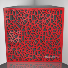 Bass trap Ecosound EcoArt Plastic Red 50 x 50 cm 100 mm