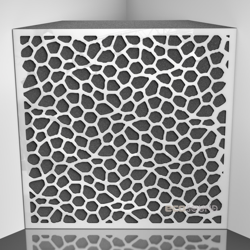 Bass trap Ecosound EcoNet Apple-Locarno 50 x 50 cm 100 mm brown