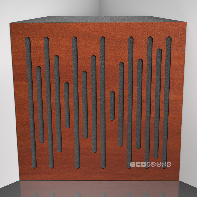 Bass trap Ecosound EcoWave Apple-Locarno 50 x 50 cm 100 mm brown