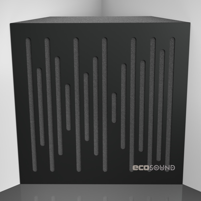 Bass trap Ecosound EcoWave HDF-Black 50 x 50 cm 100 mm black