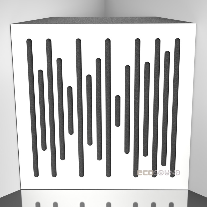 Bass trap Ecosound EcoWave HDF-White 50 x 50 cm 100 mm white