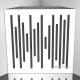 Bass trap Ecosound EcoWave HDF-White 50 x 50 cm 100 mm white