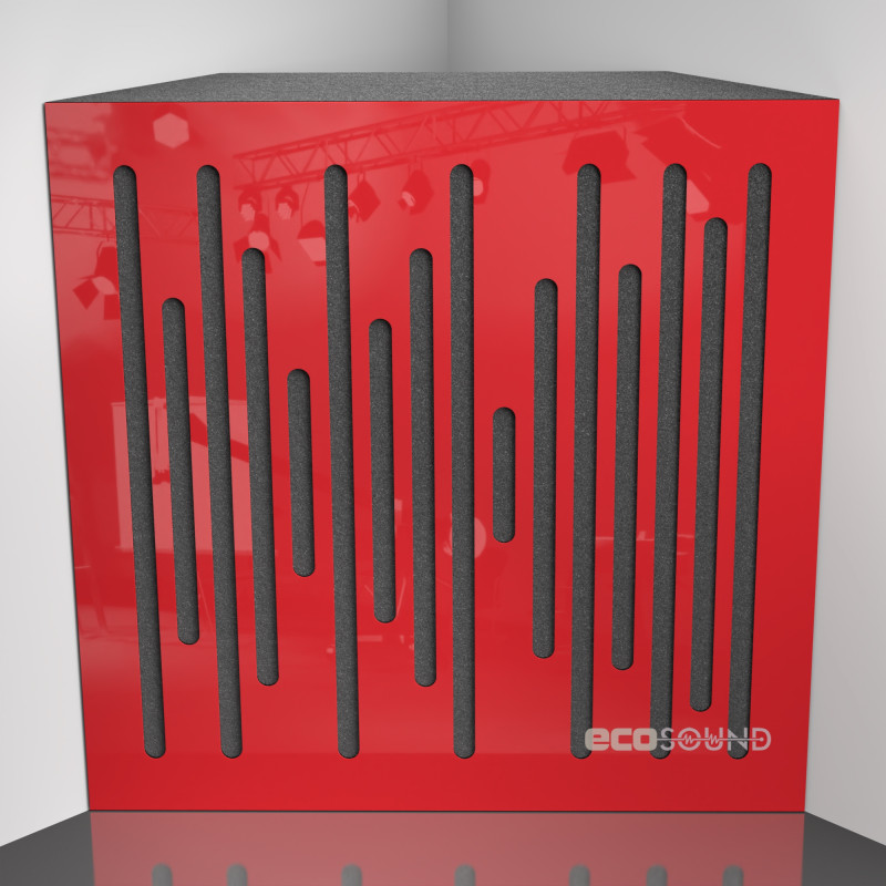 Bass Trap Ecosound EcoWave Plastic Red 50 x 50 cm 100 mm