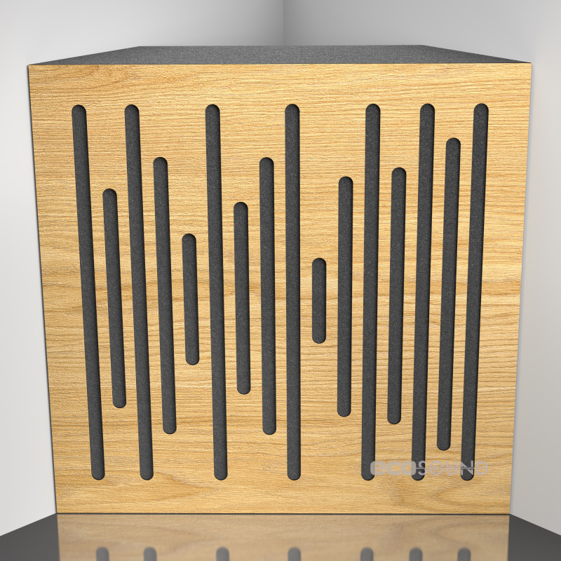 Bass Trap Ecosound EcoWave Sherwood-Oak 50 x 50 cm 100 mm light oak